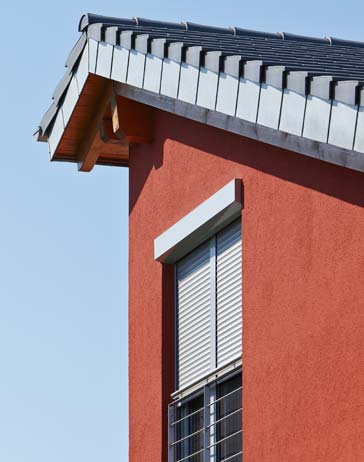 Rollladenkasten mit Vorbau als Akzent Rollladenkasten mit Vorbau als Akzent